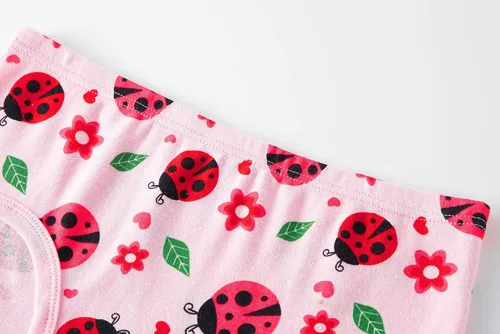 Vista 5 de KikizYe Bragas de algodón suave para niñas pequeñas y grandes, ropa interior surtida