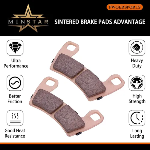 Vista 6 de Pastillas de freno sinterizadas 2206025 y 2203318 para Polaris RZR 900 2015-2020 (todas las ediciones), Polaris RZR S 900 EPS Premium 2015-2021