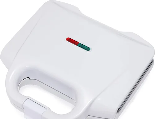 Vista 3 de Amazon Basics Plancha para Waffles 2 Rebanadas Blanca con Revestimiento Antiadherente y Fácil de Limpiar, 700W