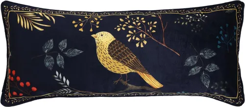 Vista 47 de patdrea Funda de almohada de terciopelo francés de diseño, 18 x 18 pulgadas Aviario