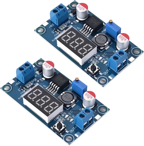 Vista 9 de LM2596 Módulo Convertidor de Potencia CC-CC Buck, Regulador de Voltaje Ajustable de 4-40V a 1.25-37V Convertidor Buck con Pantalla de Voltaje LED