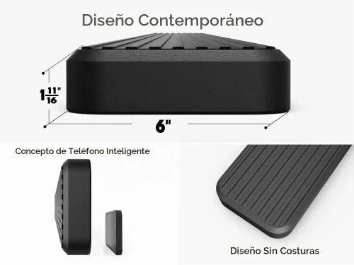Vista 3 de iBoard - Estribos para Ford F150 2004 a 2008 Super Cab (Excl. Heritage), 6 pulgadas, Negro