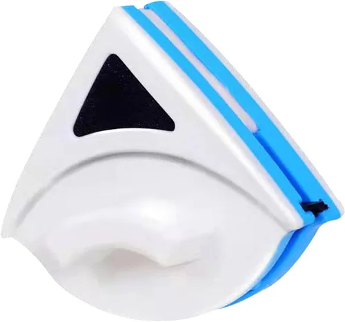 Vista 7 de Limpiador magnético de ventana de doble cara, limpiador magnético triangular de doble ventana, herramienta de limpieza para altura alta y grosor