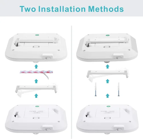 Vista 6 de LINEWAY Luz de techo con sensor de movimiento - Luz LED activada por movimiento para interiores, 6000K, 180LM, funciona con batería para armario