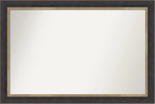 Vista 48 de Amanti Art Espejo personalizado, espejo de baño negro Astor, espejo de pared o espejo de tocador de baño sobre el fregadero (25 x 25 pulgadas)