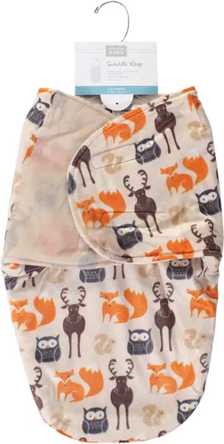 Vista 2 de Hudson Baby Envoltura unisex de felpa para bebé, bosque, 0-3 meses