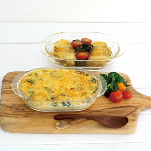 Vista 7 de HARIO HGZO-1812 - Plato para gratinar de vidrio resistente al calor, 2 unidades, fabricado en Japón