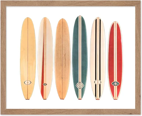 Vista 47 de Poster Master Póster clásico costero, impresión acuática vintage, regalo para artistas, amigos, atrapa las olas, surfistas en el mar, playa, costa