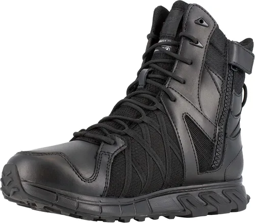 Vista 4 de Reebok Work Trailgrip Tactical 8" WP Side Zip Botas para hombre, Negro -, 11