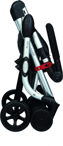 Vista 2 de PlayMarket GO UP Carrito de compras plegable con ruedas giratorias, texturizado
