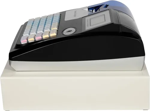 Vista 8 de Caja registradora electrónica para pequeñas empresas con cajón de efectivo, pantalla LED digital orientada al cliente, impresión térmica de recibos