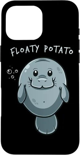 Vista 19 de Flaoty Potato Manatee Funny Manati Manatee Chubby Mermaid Case for iPhone 17