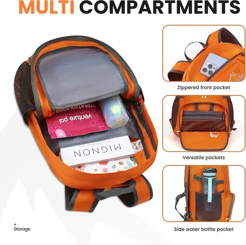 Vista 28 de Venture Pal 35L Ultraligero Ligero Plegable Plegable Viaje Camping Senderismo Deportes al aire libre Mochila Daypack