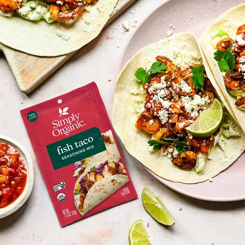 Vista 4 de Simply Organic Mezcla de condimentos, tacos de pescado, 1.13 oz