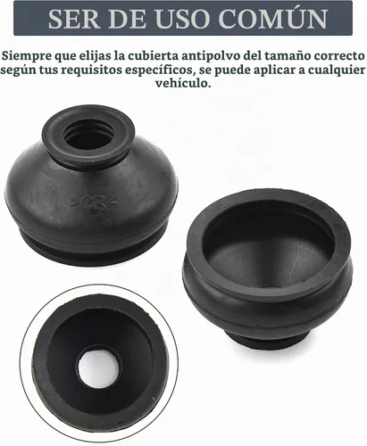 Vista 5 de Funda de Barra de Dirección, Fundas de Extremo de Barra de Dirección, Accesorios de Automóvil Giran a Brazo de Varilla Cabeza de Rótula Protección