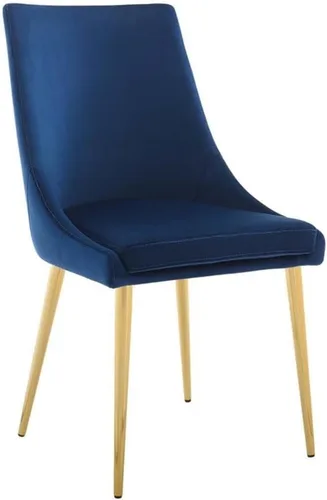 Vista 20 de Modway Viscount Performance - Sillas de comedor de terciopelo, juego de 2, color dorado marfil