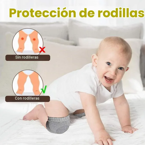 Vista 5 de Okydoky Protector de cabeza de bebé y rodilleras para gatear, mochila de seguridad ajustable para la cabeza de los niños pequeños, protección
