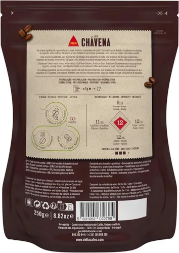 Vista 7 de Delta Granos de café enteros Robusta y Arábica tostados 8.82 oz
