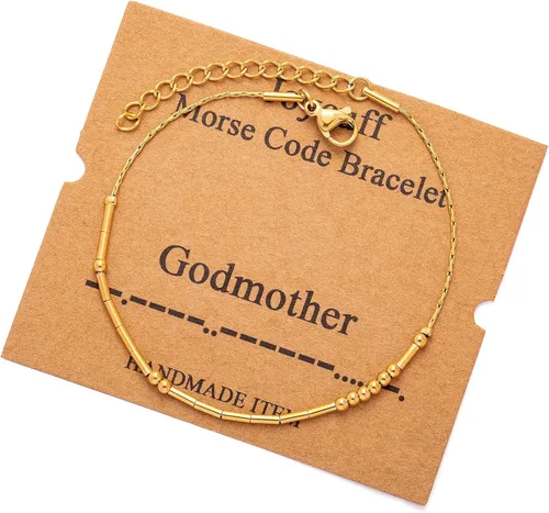 Vista 114 de JoycuFF Pulseras inspiradoras de código morse para mujeres, cuentas de plata, joyería con mantra de motivación, regalos para ella