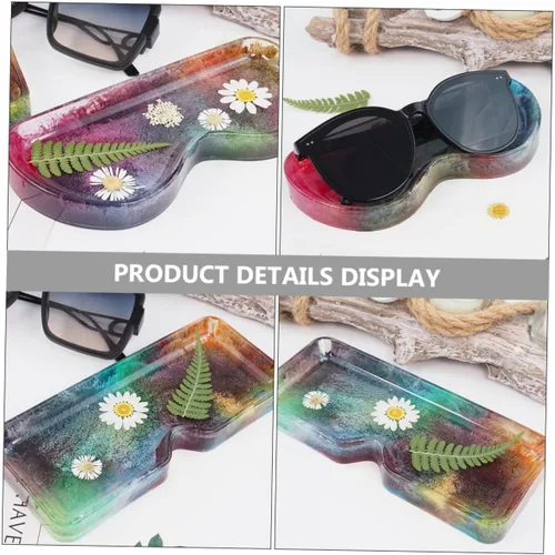 Vista 6 de Moldes de silicona para vasos, 2 piezas, moldes de fundición de epoxi, accesorios de cuentas de purpurina