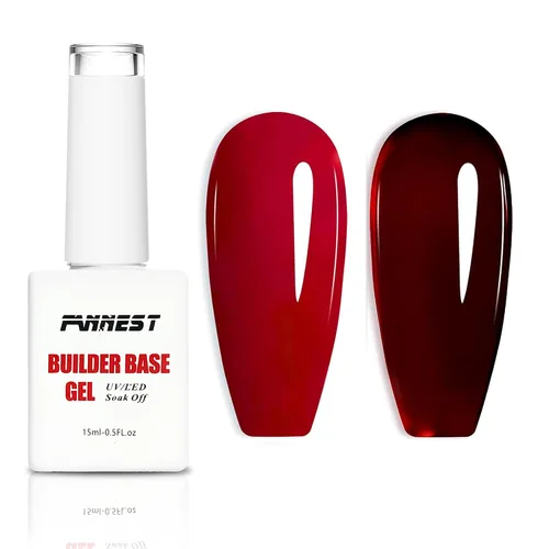 Vista 24 de Kit de Gel Constructor Gel Base de Goma Esmalte de Uñas, 15ml*2pcs (0.51 fl oz x 2 piezas) Para Engrosamiento de Uñas, Extensión de Fortalecimiento