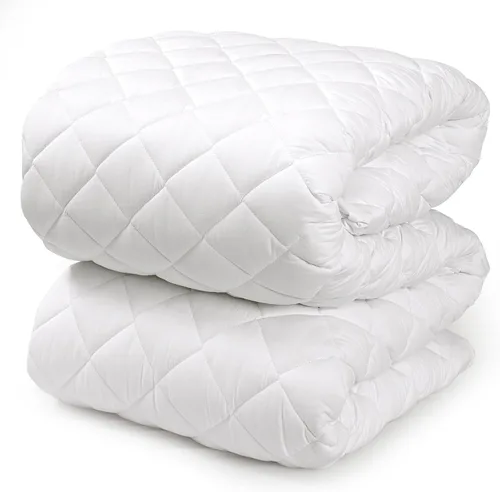 Vista 2 de Royale Linens Cubrecolchón tamaño California King – Protector de colchón acolchado suave – Bolsillo profundo ajustable que se adapta a hasta 16