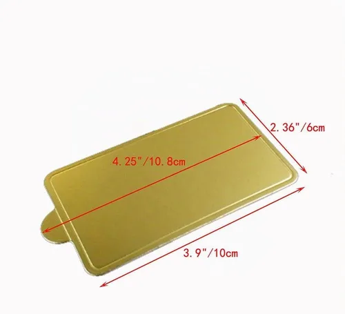 Vista 2 de Juego de 100 tablas de base para tartas pequeñas, juego de cartón
