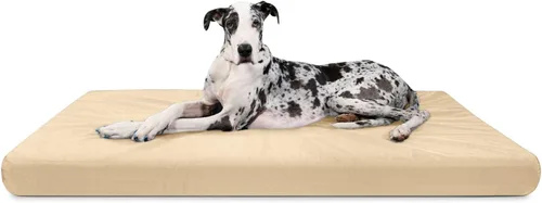 Vista 29 de K9 Ballistics Tough Ripstop - Cama ortopédica rectangular para perro, funda extraíble lavable, espuma ortopédica sólida para perros grandes de azul