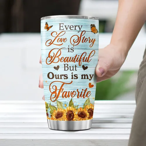 Vista 4 de CUBICER Vaso de café para parejas, taza de viaje floral con tapa, regalos de cumpleaños para mujeres, esposa, novias, adultos, vasos con aislamiento