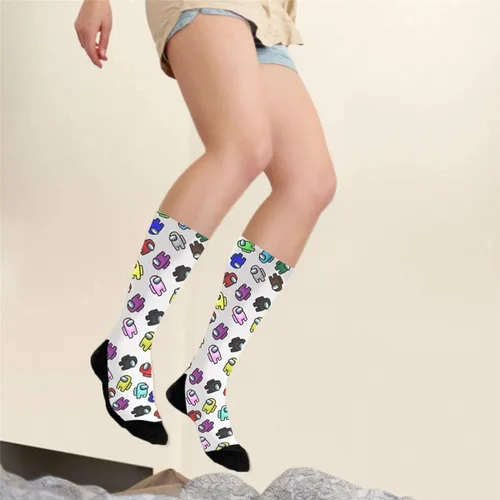 Vista 2 de Games Novelty - Calcetines de algodón cómodos para hombre y mujer