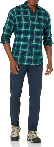 Vista 5 de Tienda Essentials Camisa de franela de manga larga para hombre (disponible en tallas grandes y altas)