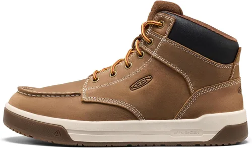 Vista 3 de KEEN Utility Men's Gibson Mid Height Soft Toe Work Boots Belga/Gum