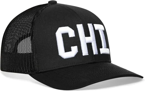Vista 7 de HAKA City & State Block Puff Embroidery Hat Trucker Snapback Baseball Cap