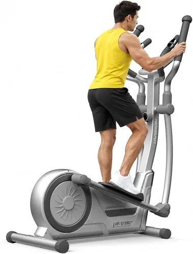 Vista 11 de Home Elliptical Trainer, Indoor Exercise Machine for Full‑Body Workout & Under‑Desk Fitness Blanco
