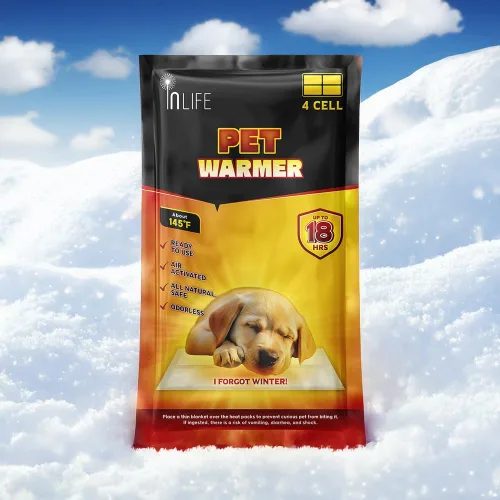 Vista 2 de InLife Súper calentador para perros y gatos Todo natural y seguro, calor rápido instantáneo, calor fácil y cómodo Activado por aire, constante