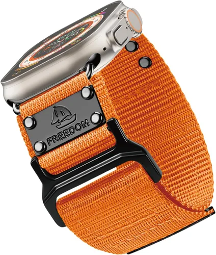 Vista 8 de Suitisbest Correa deportiva compatible con Apple Watch Ultra 2 Band/Apple Watch Ultra Band 1.929 in 1.772 in 1.732 in 1.654 in para hombre, correa