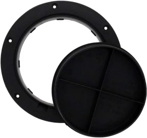 Vista 3 de TCH Hardware - Escotilla de inspección de placa de cubierta redonda de 4 pulgadas, 6 pulgadas, 8 pulgadas, color negro, blanco, gris, negro, blanco