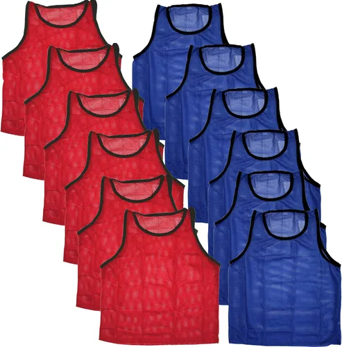 Vista 29 de BlueDot Trading Adult & Youth Scrimmage Training Vests for Soccer, Basketball & More – Available in 1, 6, 12, 24 Packs Naranja