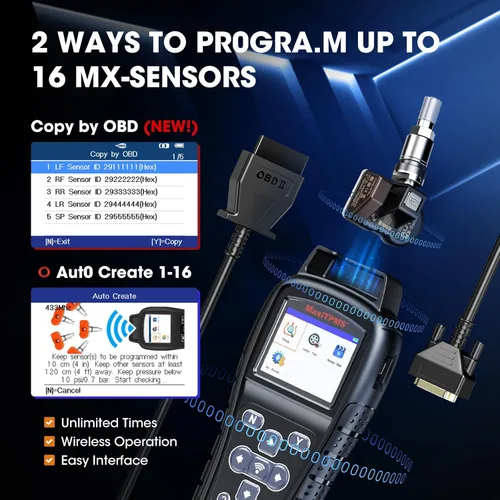 Vista 3 de Autel MaxiTPMS TS408S PRO TPMS Herramienta de programación: 2026 Ver. Igual que TS501 Pro 508WF MX808TS MK808TS MP900TS Herramienta