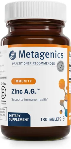 Vista 8 de Metagenics Zinc A.G. - Altamente absorbible - 20 mg de zinc - para apoyo inmunológico, salud ósea y metabolismo energético* - Arginato de zinc