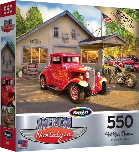 Vista 8 de RoseArt - American Nostalgia - American Grill - Rompecabezas de 550 piezas para adultos