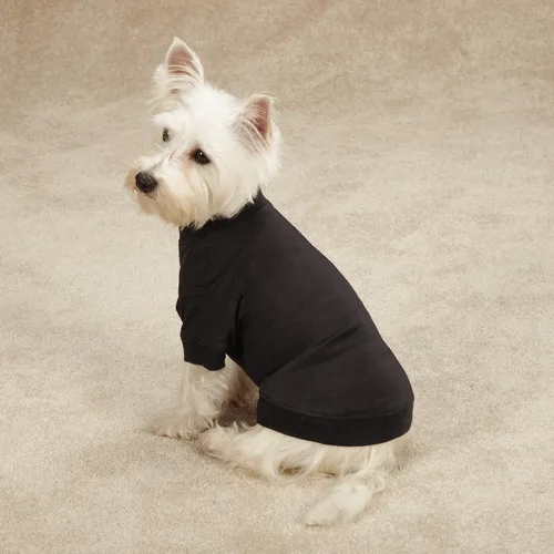 Vista 2 de ZZ Playera básica para perro., XS, Negro