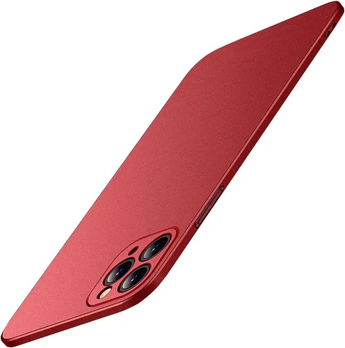 Vista 8 de Casechics Compatible con iPhone, Funda de Lujo Mate de PC Duro Ajuste Delgado Ultra Delgada Ligera Protección de Lente de Cámara Funda Suave a Negro