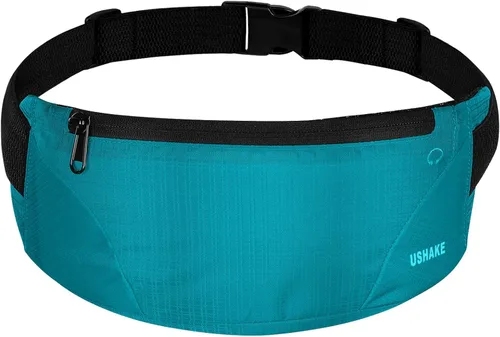 Vista 8 de USHAKE Cinturón para correr, para hombres o mujeres, ultra ligero, sin rebote, bolsa de cintura, bolsa de entrenamiento de fitness, bolsa de cintura