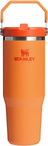 Vista 127 de STANLEY IceFlow 2.0 - Vaso con pajilla abatible con asa, 30 onzas, tapa giratoria y popote abatible, botella de agua a prueba de fugas, acero Tiza