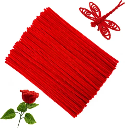 Vista 12 de Christmas Green Pipe Cleaners Craft Bulk,Arts Crafts,Chenille Stems Art Supplies for Projects Creative DIY Room Decor,Christmas Tree Navidad verde