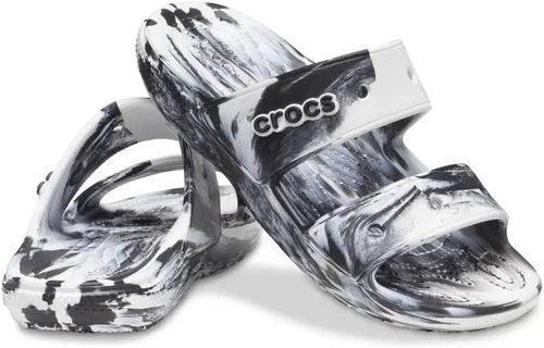 Vista 2 de Crocs Unisex-Adult Classic Graphic Two-Strap Slide Sandal
