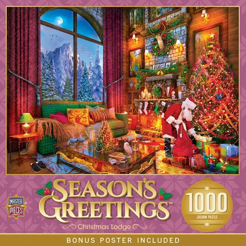 Vista 17 de MasterPieces Rompecabezas de Navidad de 1000 piezas, taller de Santa, 19.25 x 26.75 pulgadas