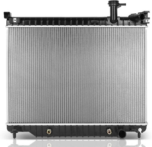 Vista 43 de SCITOO Conjunto de radiador de aluminio refrigerante del motor para 1986-1994 para Nissan D21 2.4L 3.0L 1987 para Nissan para Pathfinder 2.4L