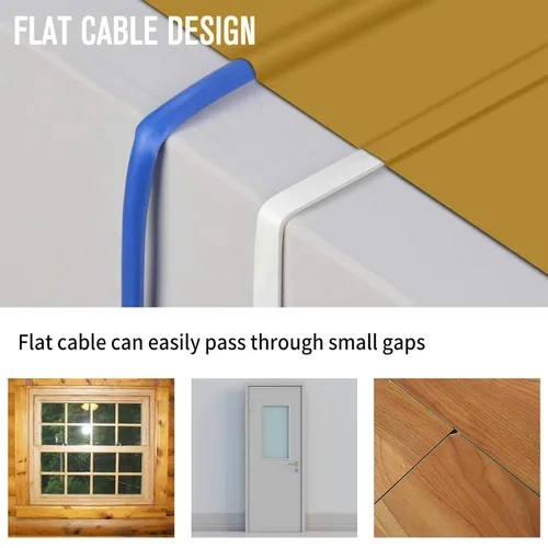 Vista 11 de UYODM Paquete de 2 cables de extensión USB de 10 pies/3 M compatibles con WYZE Cam V3/V2/V4, WYZE Cam Pan V3/V3 Pro/V2, cable de carga impermeable